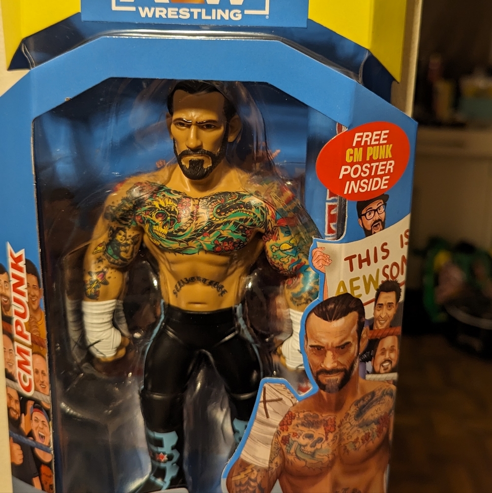 4  AEW Figures Rhodes , Darby Allin, CM Punk , Ljn Inspired - Picture 8 of 10